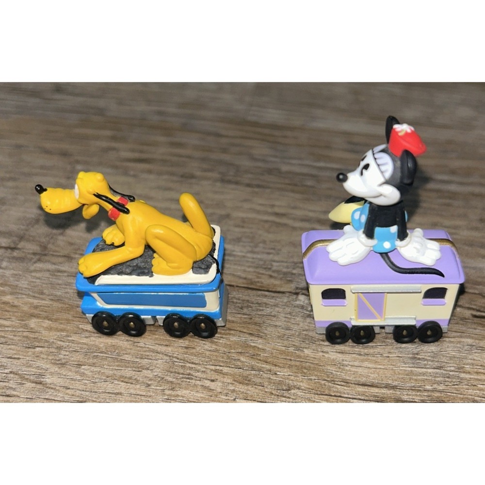 Disney‎ 1998 Hallmark Miniature Partial Train Set Mickey Minnie Mouse Pluto